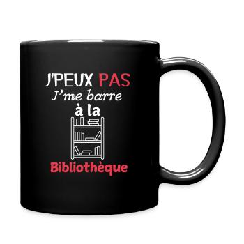 Humour Reading – I'm Going to the Library - Full Colour Mug - black - Right