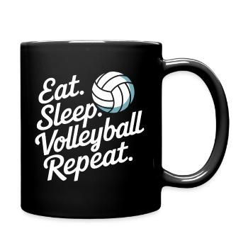 Joueurs de volley-ball Joueurs de beach-volley - Mug uni - noir - Droite