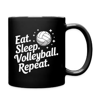 Joueurs de volley-ball Joueurs de beach-volley - Mug uni - noir - Droite