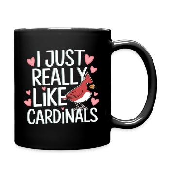 Kardinal Rotkardinal Vogel Roter Kardinal - Tasse einfarbig - Schwarz - Rechts