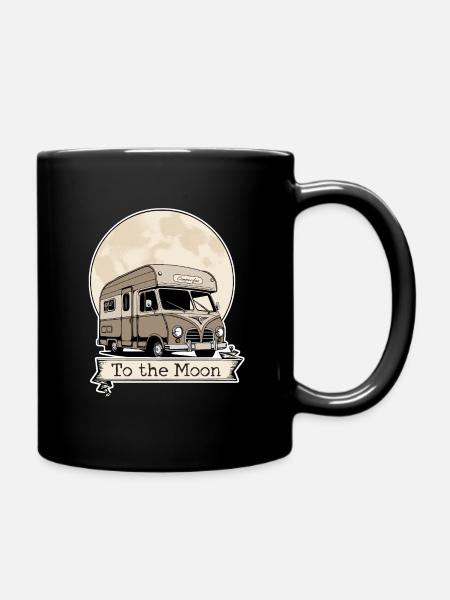 To the Moon - Full Colour Mug - black