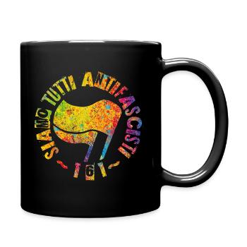 Siamo Tutti Antifascisti 161 Antifa Flags - Full Colour Mug - black - Right