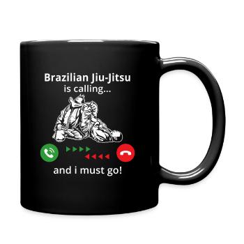 Brazilian jiu jitsu is calling and i must go - Mug uni - noir - Droite