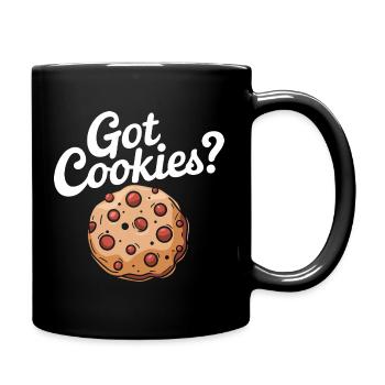 Cookies Cookie Keks Kekse Schokolade - Tasse einfarbig - Schwarz - Rechts