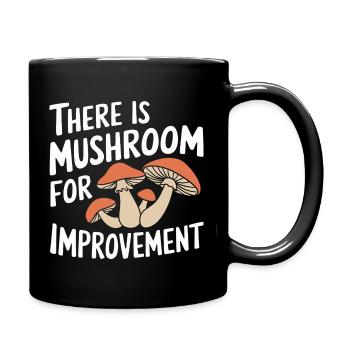 Pilz Pilze Funghi Champignon - Tasse einfarbig - Schwarz - Rechts