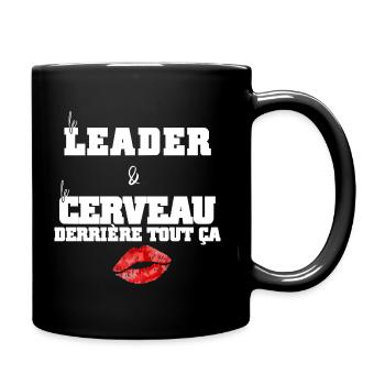 Le Leader et le Cerveau - Couple & Humour - Mug uni - noir - Droite