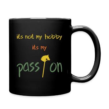 hobby horsing passion - Tasse einfarbig - Schwarz - Rechts