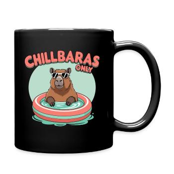 Chillbara - Design décontracté de capybara - Mug uni - noir - Droite