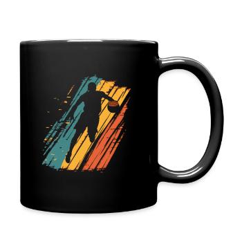Basketball Basketball Player Vintage - Full Colour Mug - black - Right