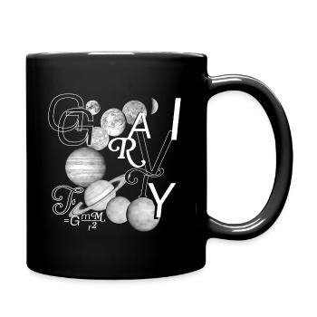 Typo Power: Gravity in Style - Full Colour Mug - black - Right