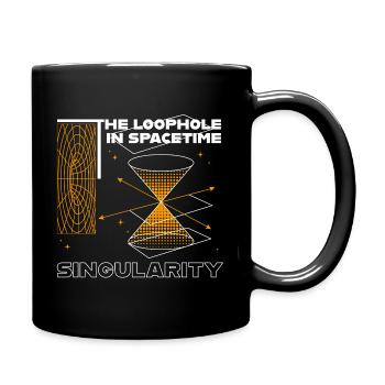 Loophole in Spacetime - Tasse einfarbig - Schwarz - Rechts