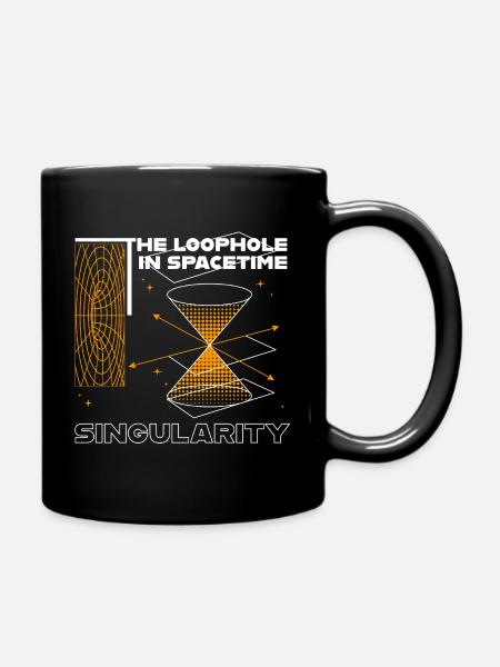 Loophole in Spacetime - Tasse einfarbig - Schwarz