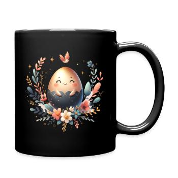 Funny Easter Easter Egg - Full Colour Mug - black - Right