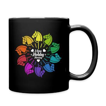 J’aime Hobby Horsing - Coeur - Hobby - Mug uni - noir - Droite