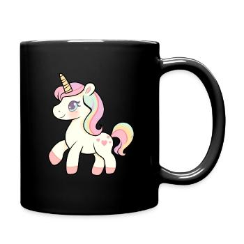 bébé licorne pour les enfants - Mug uni - noir - Droite