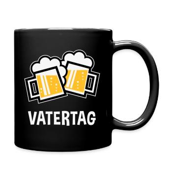 Vatertag (Bier Prosit / Bayrische Bierkrüge / 3C) - Tasse einfarbig - Schwarz - Rechts