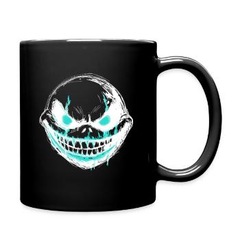 Attention snappy - monster creature - Full Colour Mug - black - Right