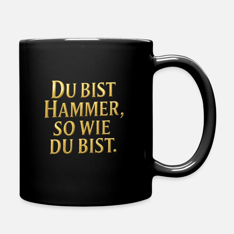 Hammer - Tasse einfarbig - Schwarz