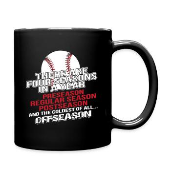 Baseball Four Seasons - Full Colour Mug - black - Right