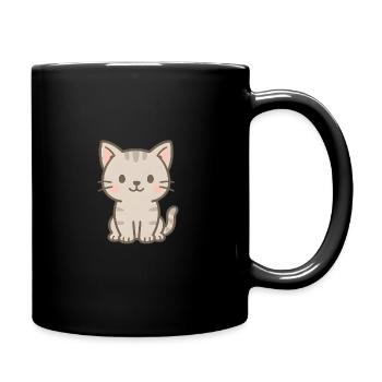 Cute Baby Cat - Full Colour Mug - black - Right