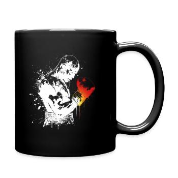 Boxing professional boxer boxing gloves martial arts - Full Colour Mug - black - Right