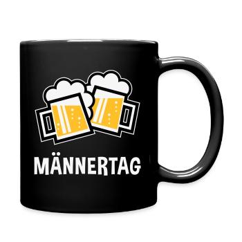 Männertag (Bier Prosit Bayrische Bierkrüge / 3C) - Tasse einfarbig - Schwarz - Rechts