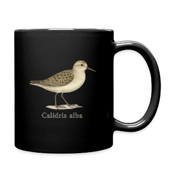 Sanderling – Calidris alba - Tasse einfarbig - Schwarz - Rechts