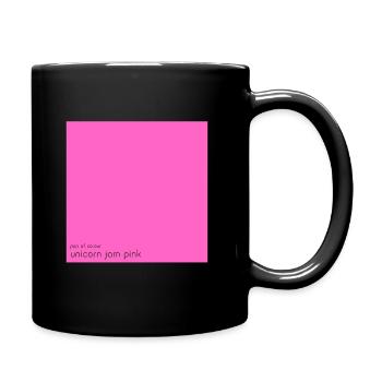 unicorn jam pink - Tasse einfarbig - Schwarz - Rechts