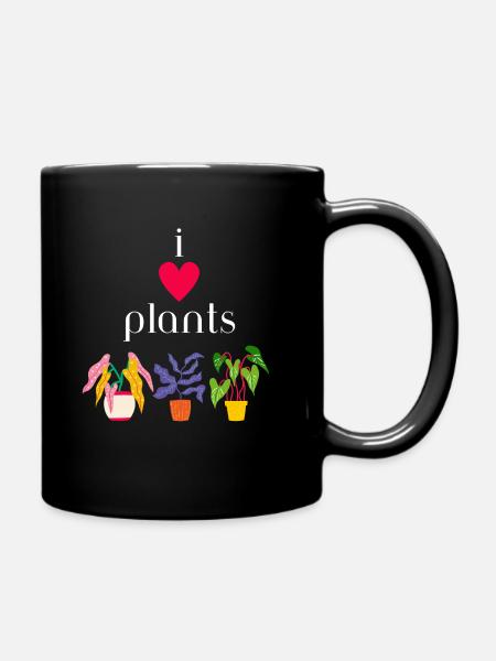 Chemise I Love Plants pour les amoureux des plantes - Mug uni - noir