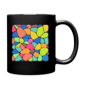 Stone Mosaic - Full Colour Mug - black - Right