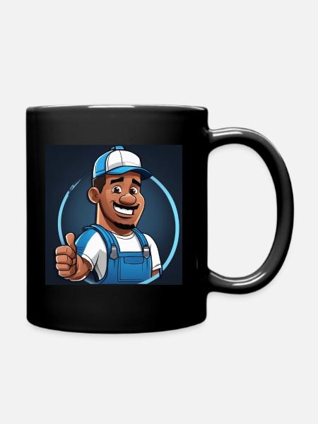 Conception drôle d’ouvrier de la construction - Mug uni - noir