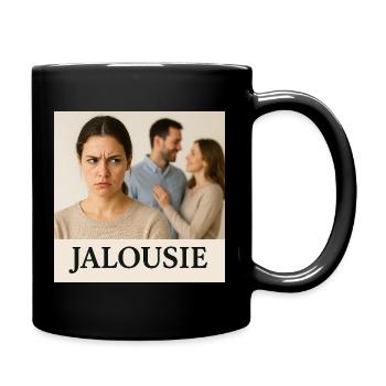 Jalousie - Mug uni - noir - Droite