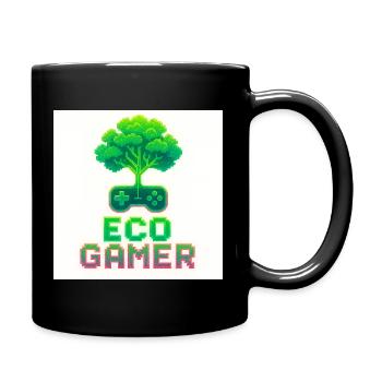 Lecteur Eco Pixel Art - Mug uni - noir - Droite
