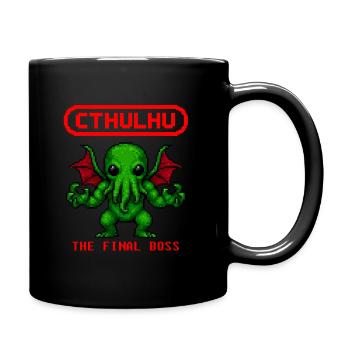 Cthulhu Pixel - Full Colour Mug - black - Right
