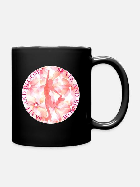 SKATE AND BLOOM - Full Colour Mug - black
