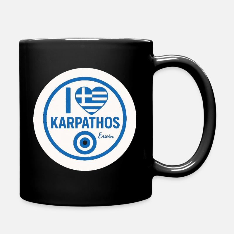 Karpathos Love - le motif populaire - Mug uni - noir