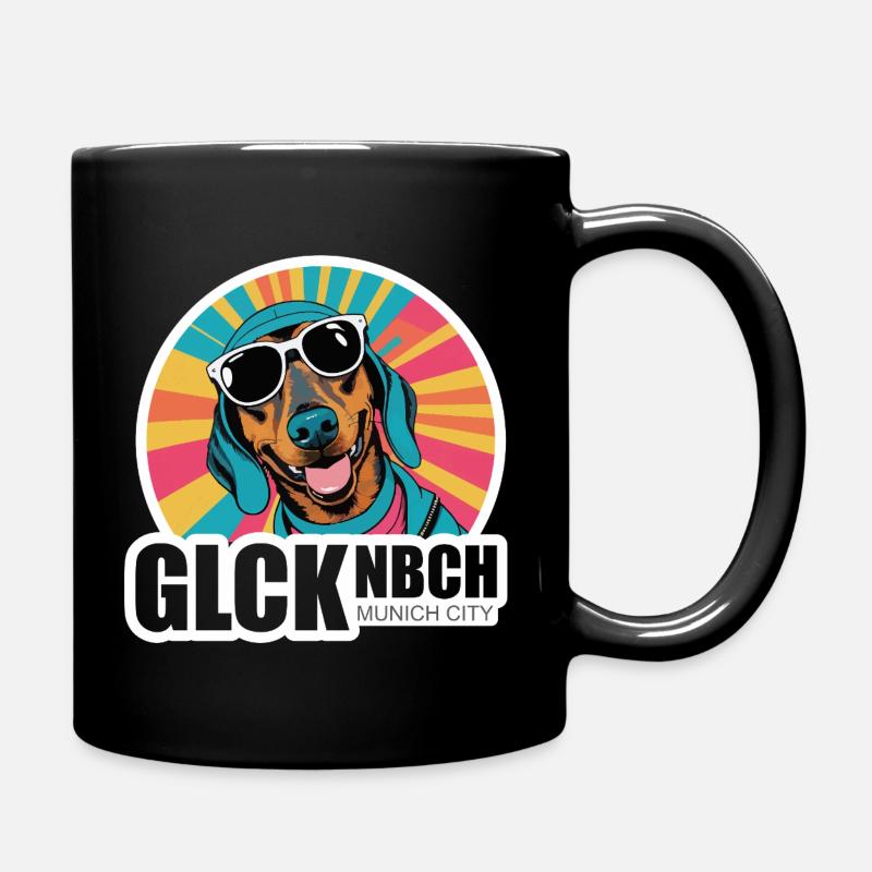 Glockenbachviertel? Anytime! - Tasse einfarbig - Schwarz
