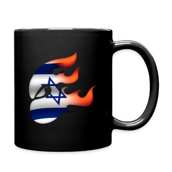 Flagge Israels - Israel - Ninja - Tasse einfarbig - Schwarz - Rechts