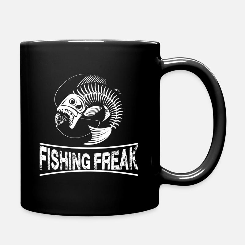 Illustration de squelette de monstre de pêche - Mug uni - noir