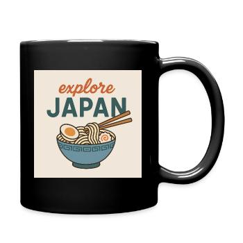 explore Japan Ramen - Full Colour Mug - black - Right