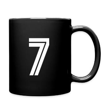 Maillot numéro 7 – Cadeau anniversaire 7 ans - Mug uni - noir - Droite