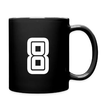 Maillot numéro 8 – Cadeau anniversaire 8 ans - Mug uni - noir - Droite