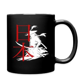 Conception d’arts martiaux avec samouraï et lettrage - Mug uni - noir - Droite