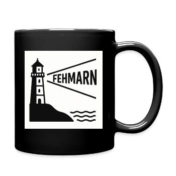 Fehmarn - Tasse einfarbig - Schwarz - Rechts