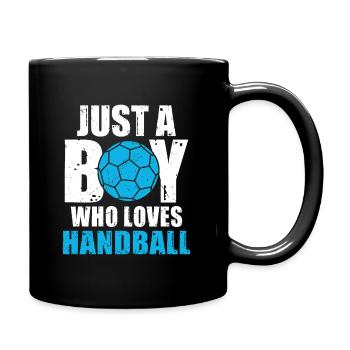 Just a Boy Who Loves Handball - Full Colour Mug - black - Right