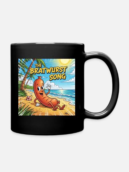 The Bratwurst Song - Tasse einfarbig - Schwarz