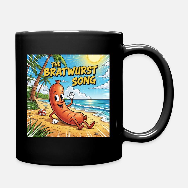 The Bratwurst Song - Full Colour Mug - black