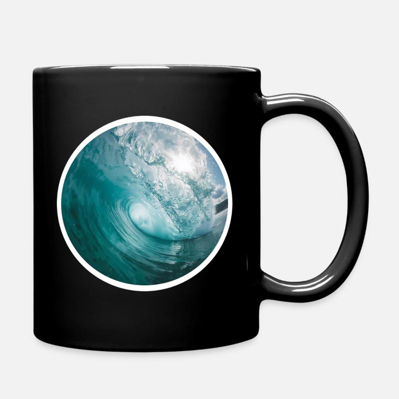 Mouvement des vagues Art de la mer - Mug uni - noir