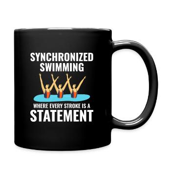 Déclaration sur la natation synchronisée - Mug uni - noir - Droite