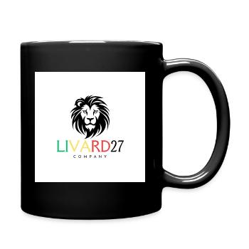 Elegant and Powerful Lion of Affirmation - Full Colour Mug - black - Right